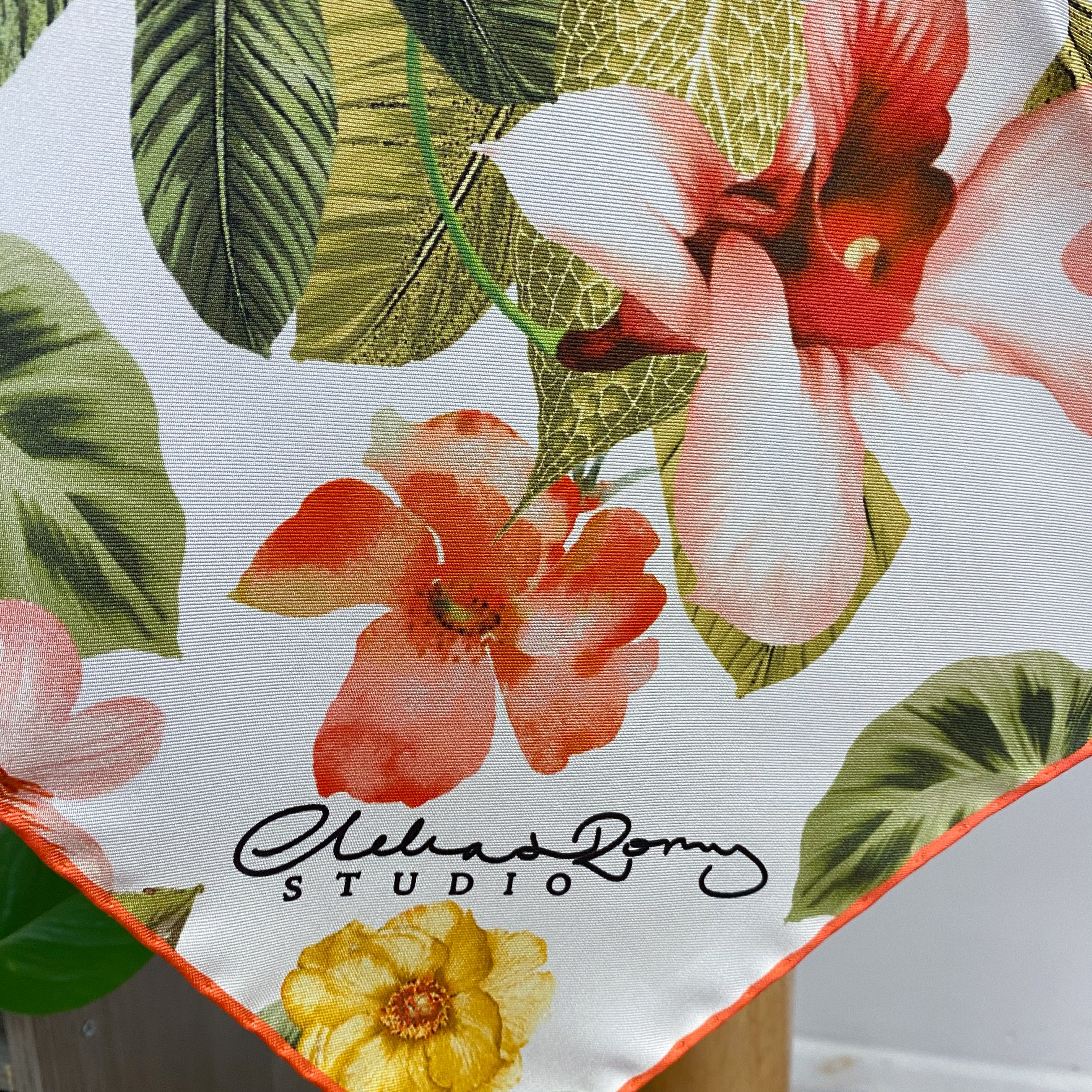 Brand New Clelia & Romy Floral Silk Scarf