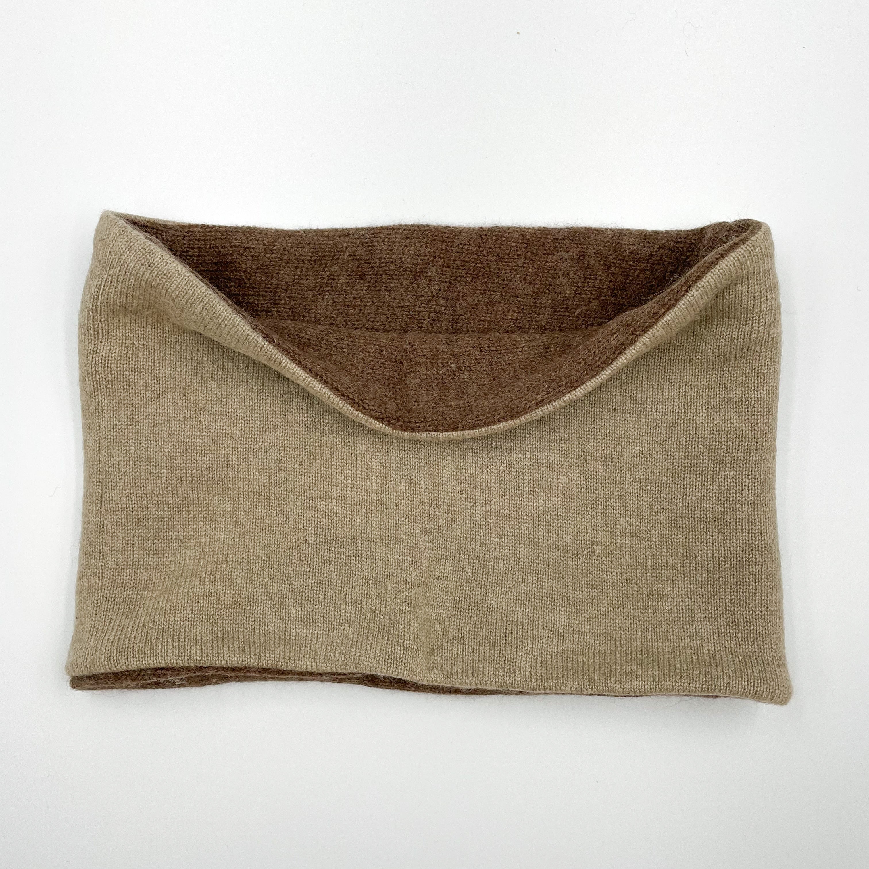 Men’s Two Shades of Brown Neck Warmer