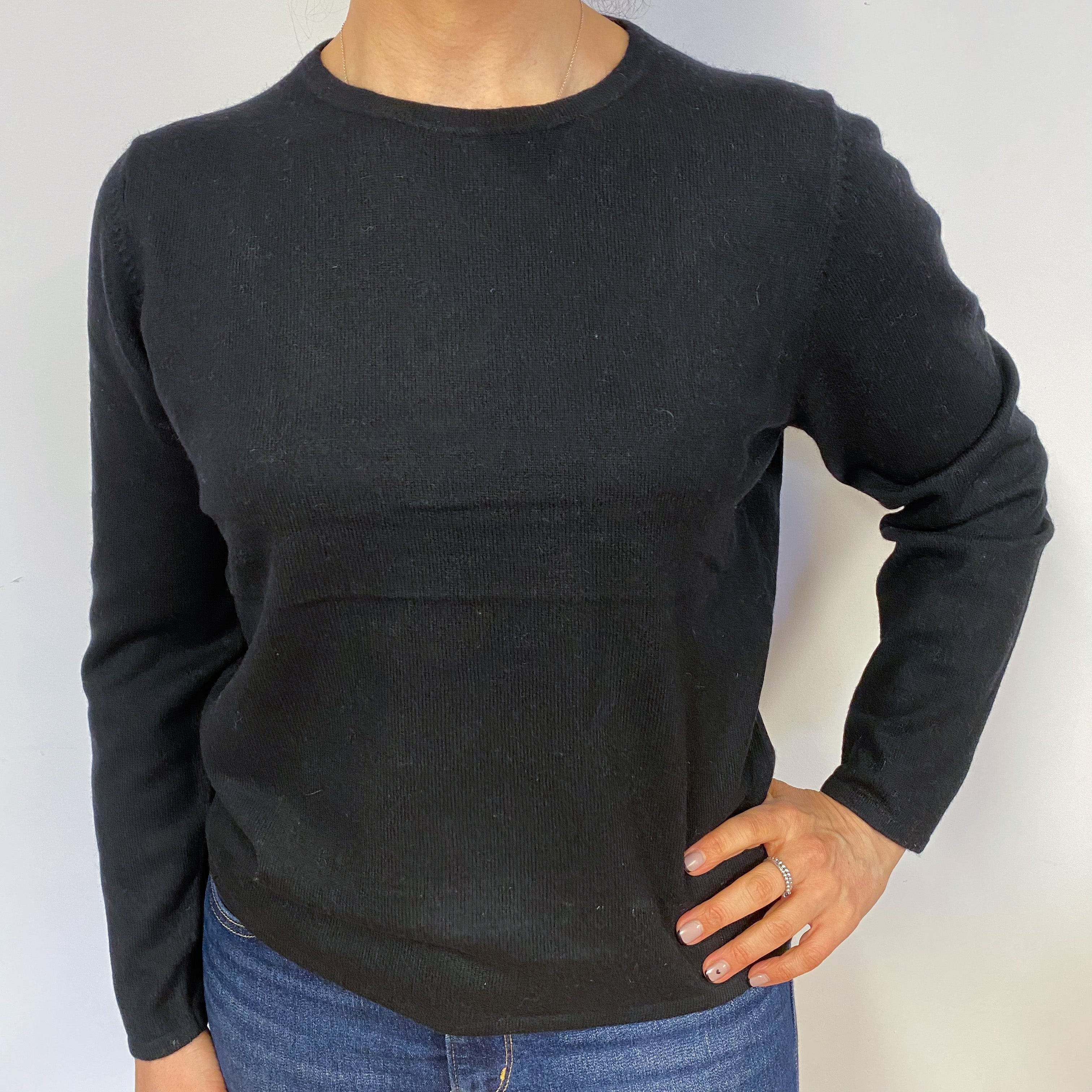 Black Crew Neck Jumper Large