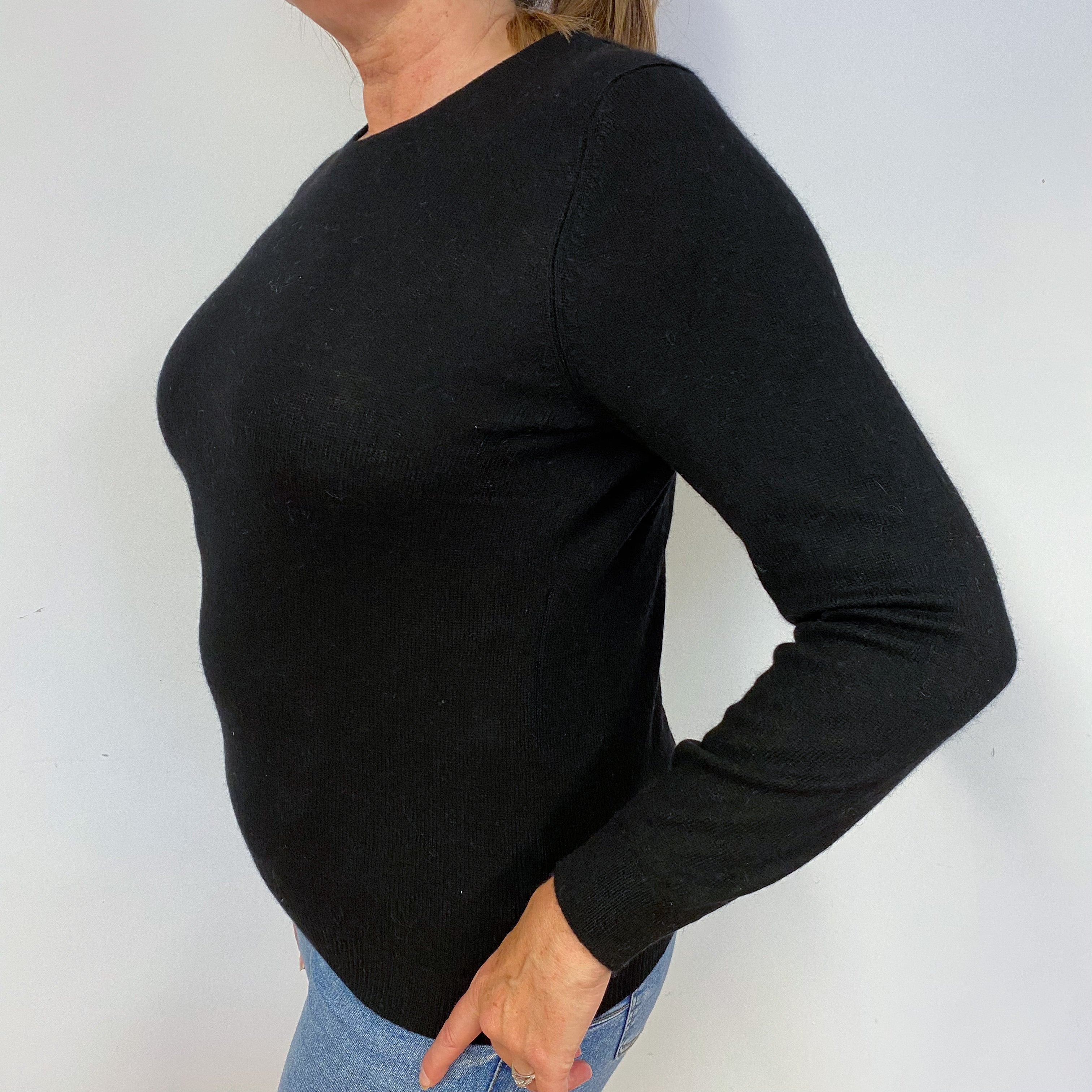 Black Crew Neck Jumper Large