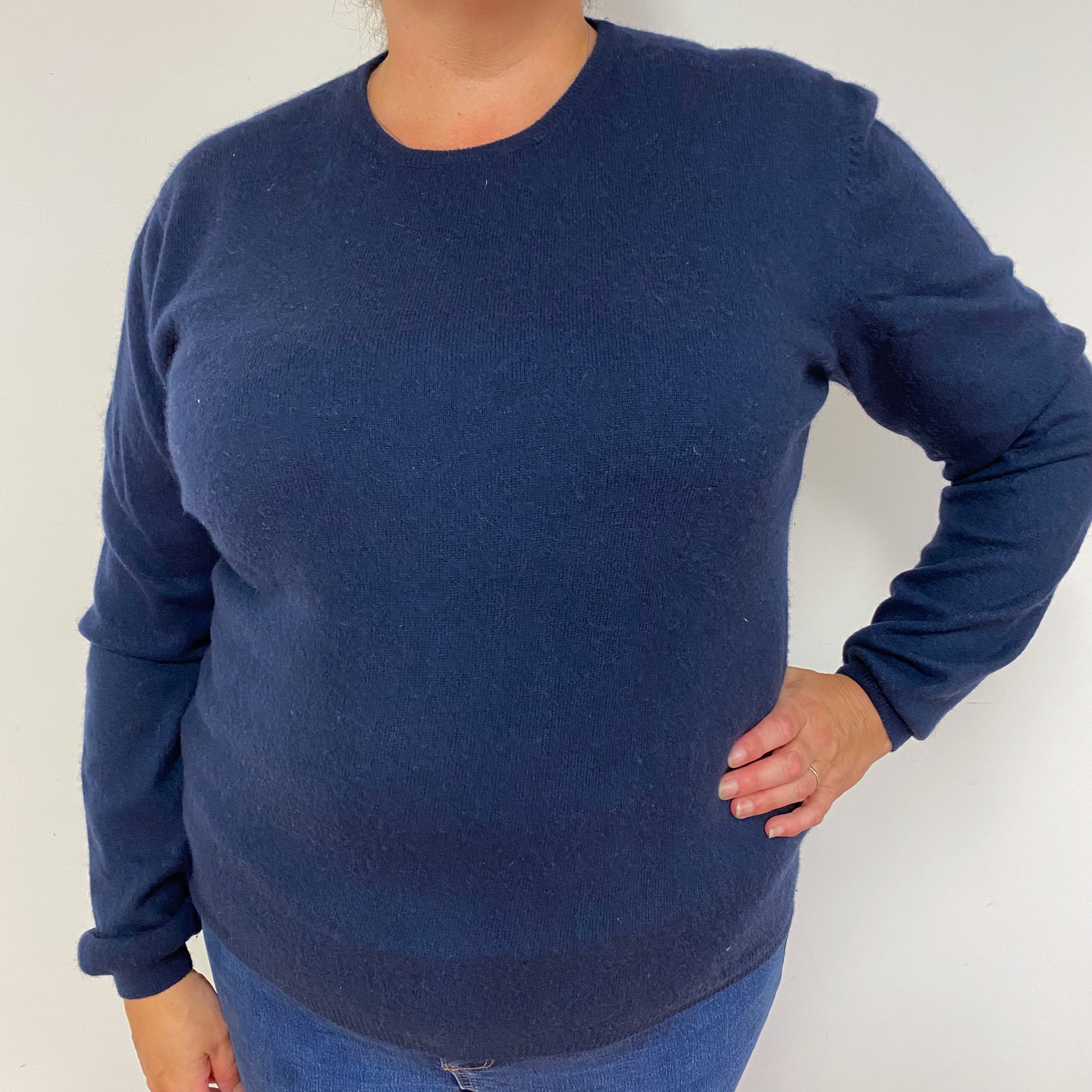 Navy Crew Neck Jumper Extra  Large