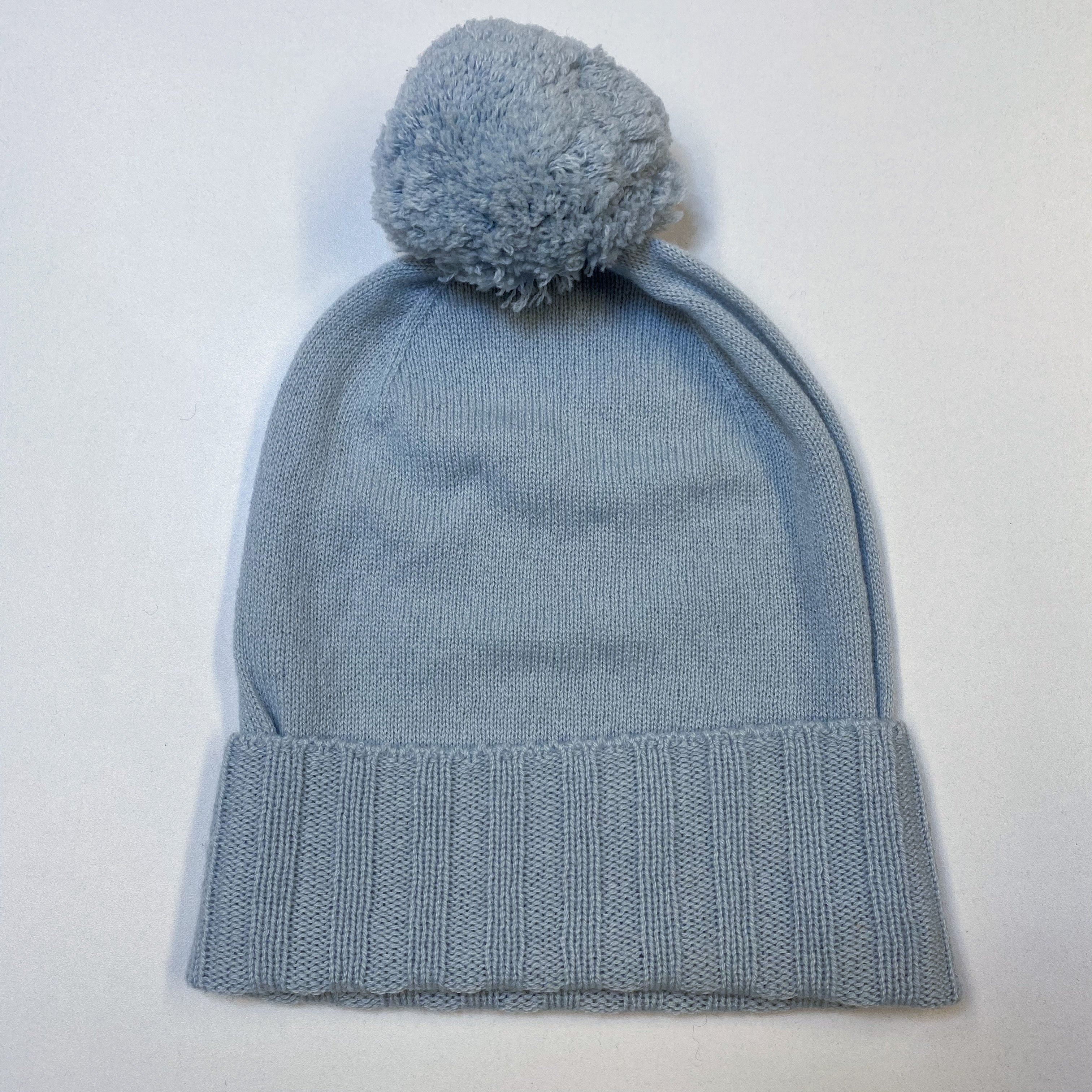 Brand New Children’s Baby Blue Pom Pom Hat to age 10