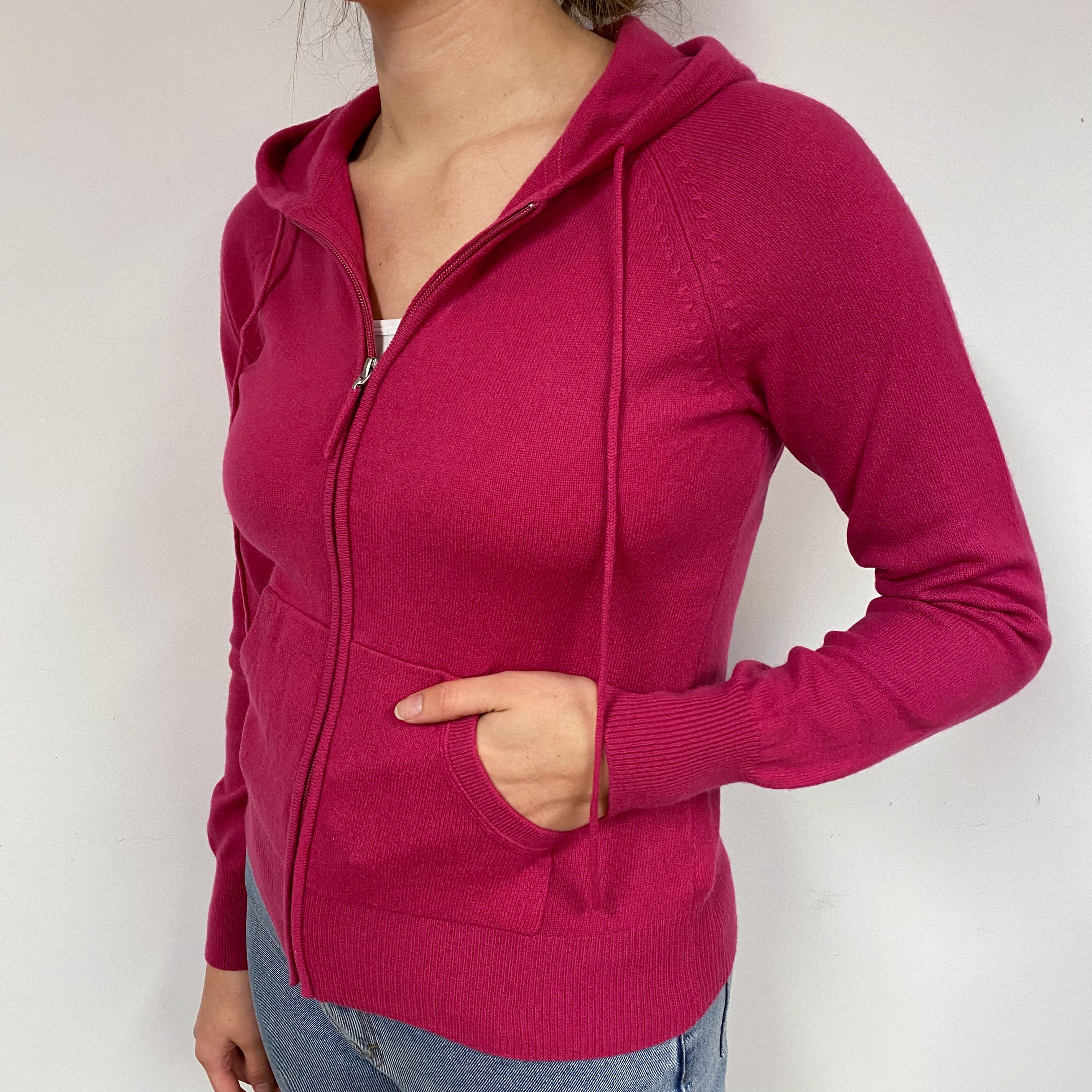 Cherry Pink Hoodie Jumper Small