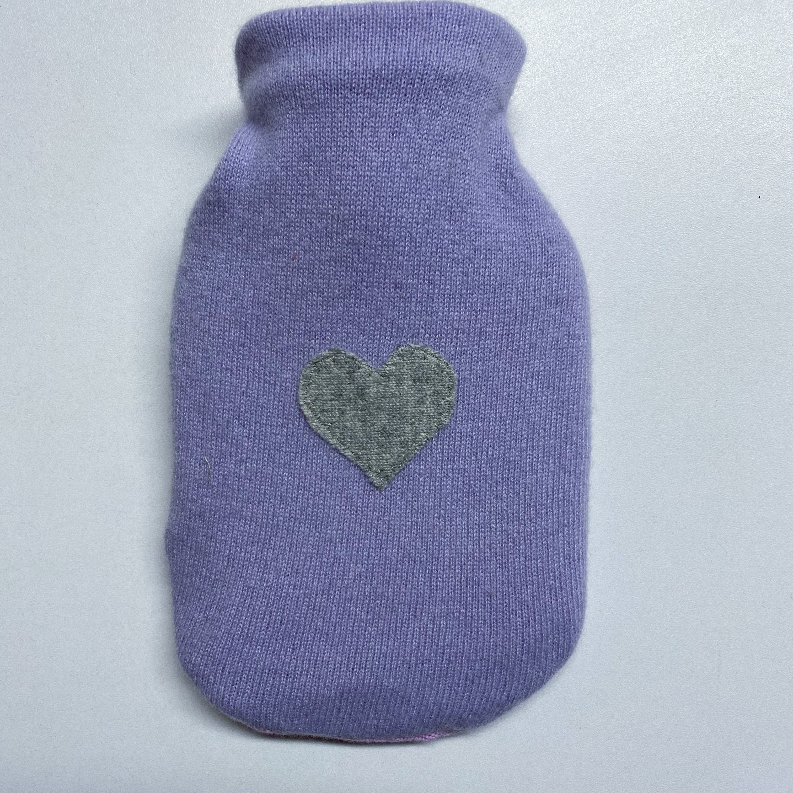 Lilac and Lavender Cashmere Mini Hot Water Bottle