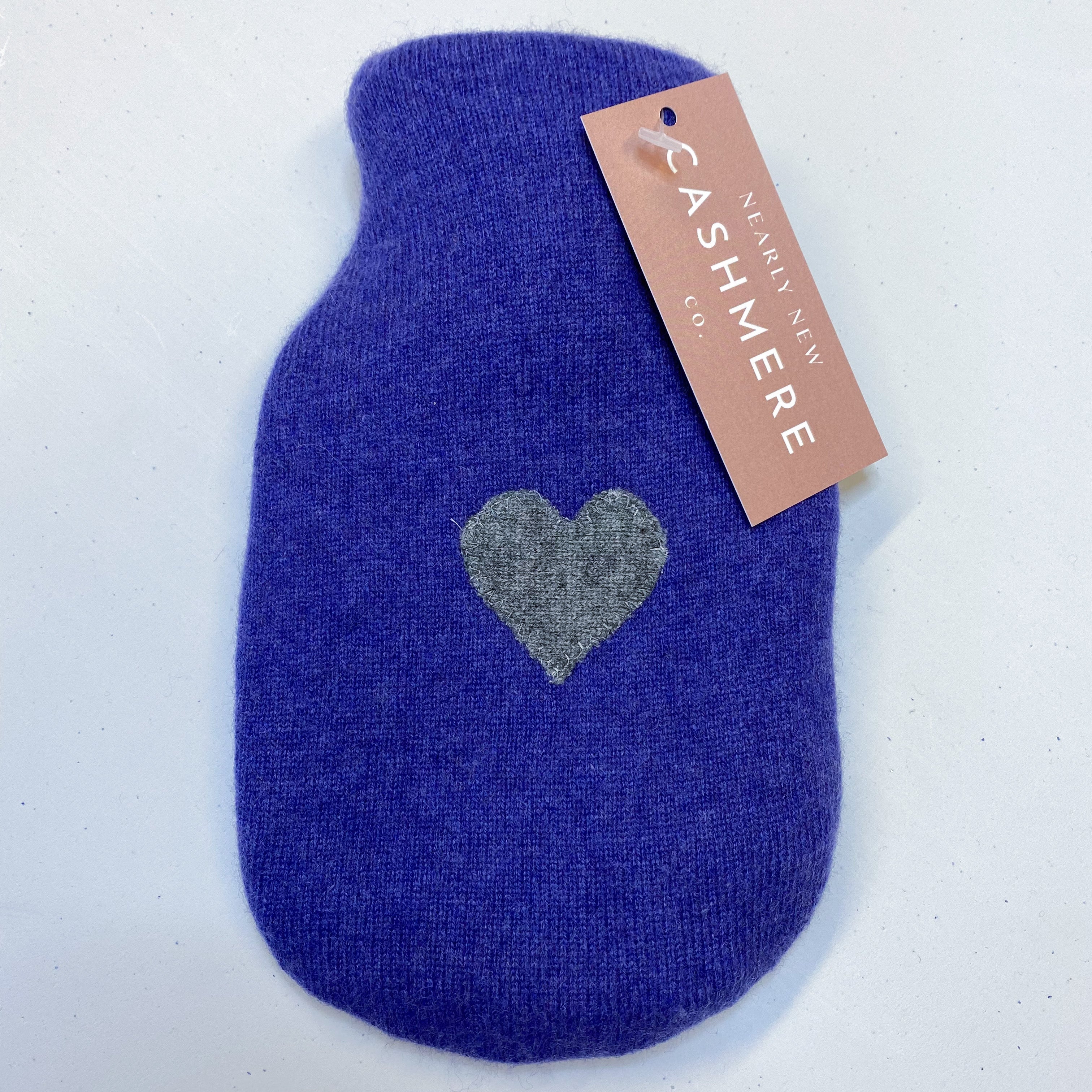 Indigo Blue Cashmere Small Hot Water Bottle