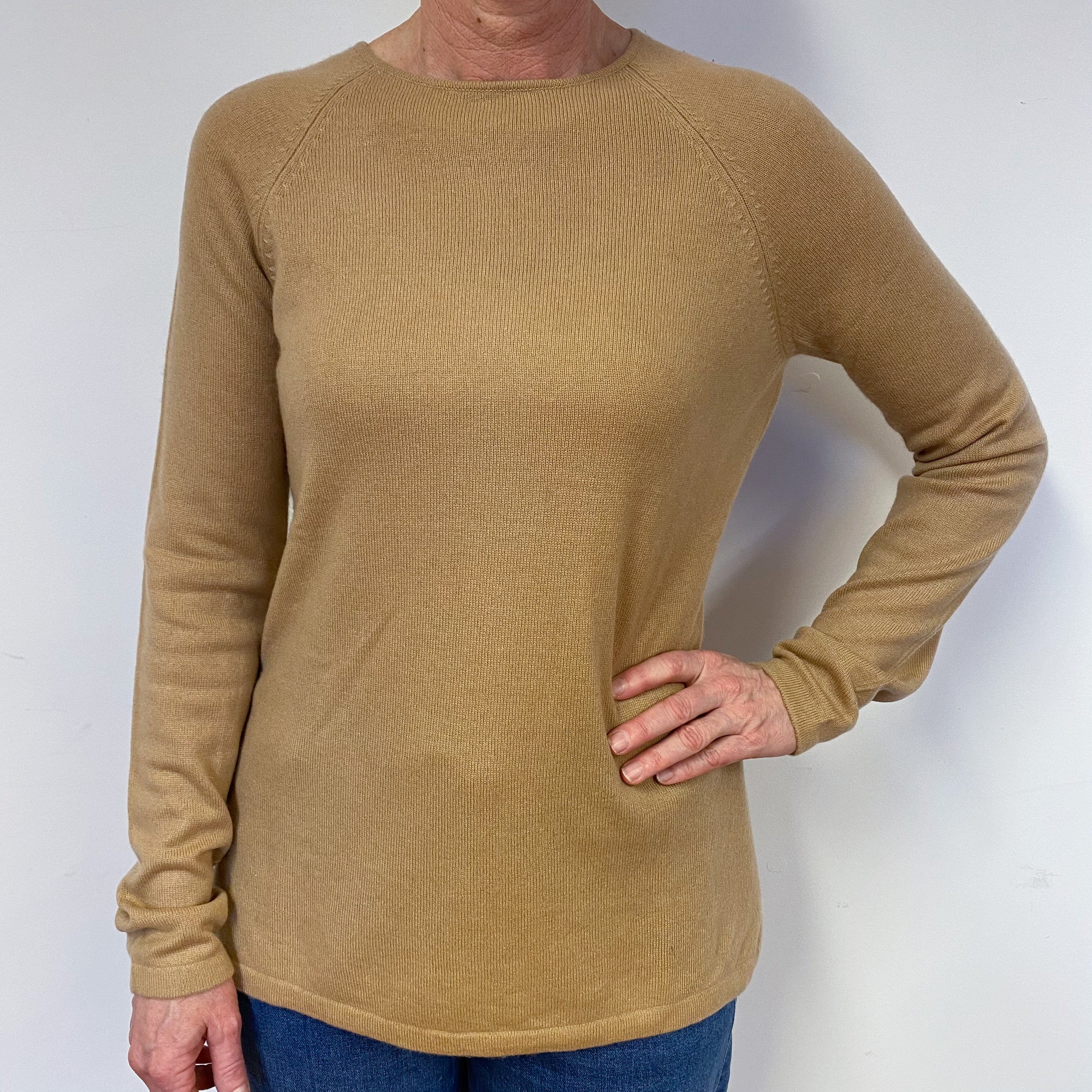 Butterscotch Brown Crew Neck Jumper Medium