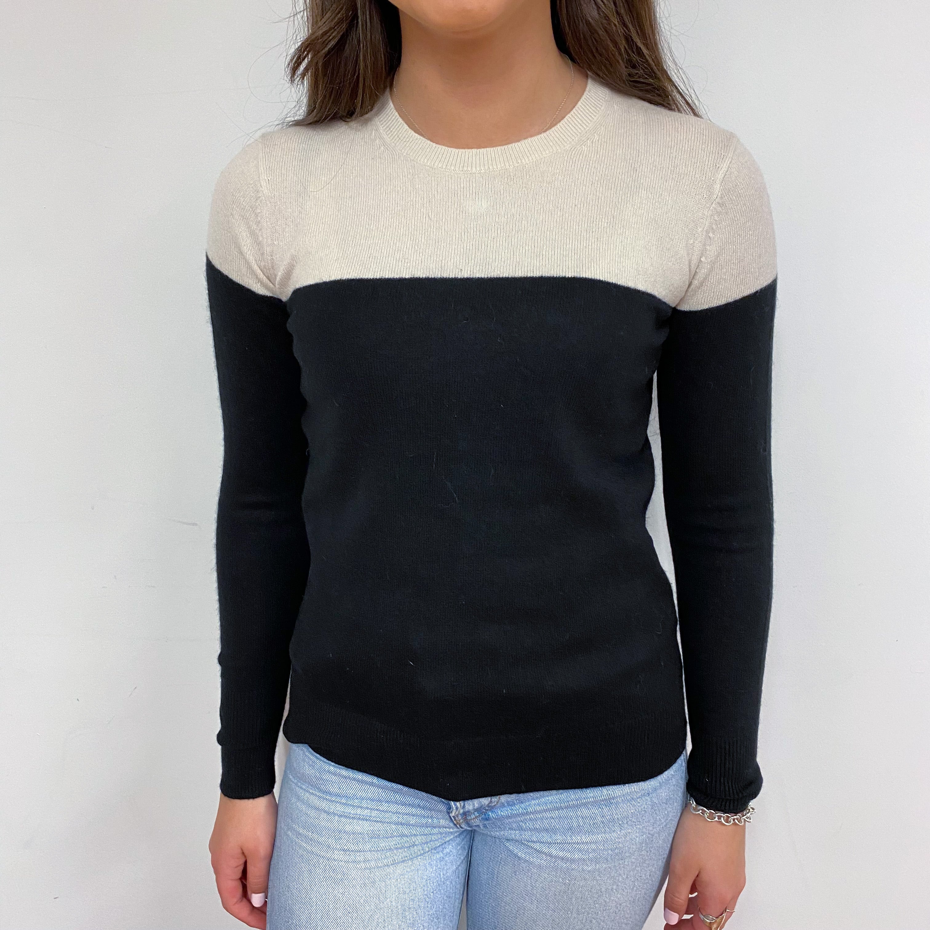 Everlane Colour Block Crew Neck Jumper Extra Small