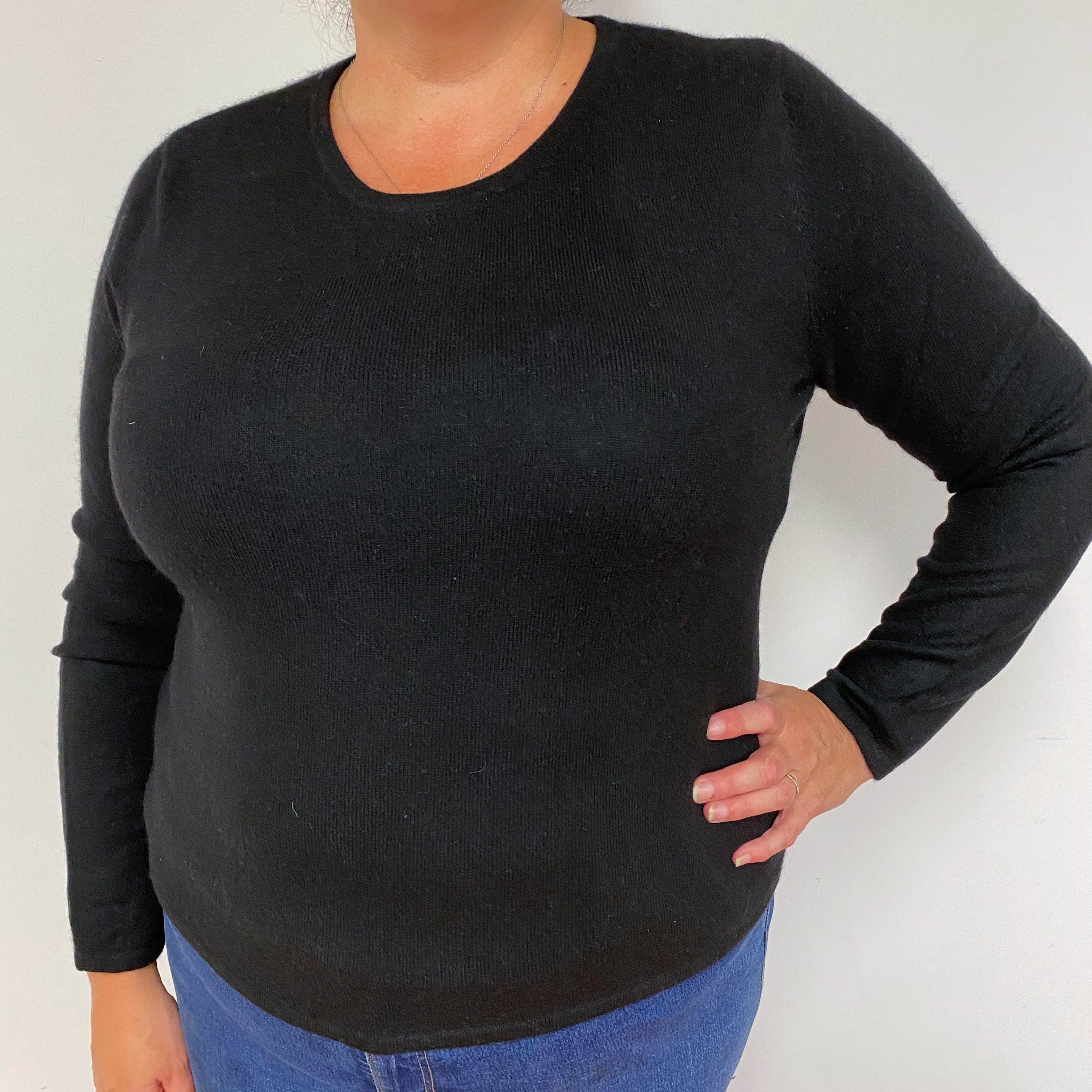 Black Crew Neck Jumper Extra  Large